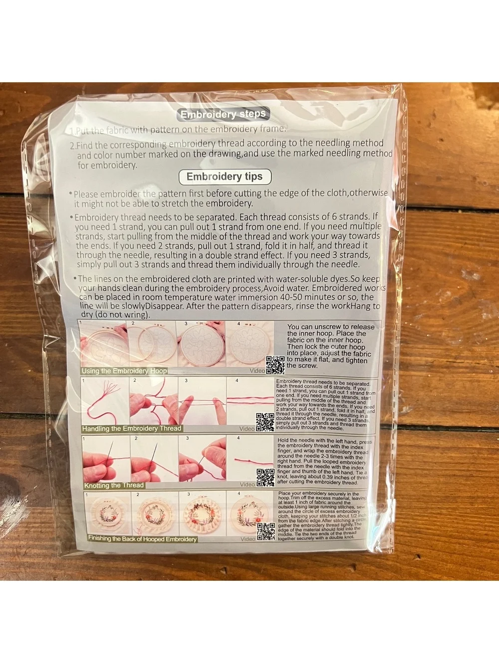 Easter Cow Hand Embroidery Kit with Hoop